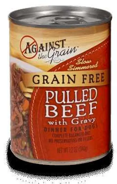 12/12 oz. Against The Grain Hand Pulled Beef Dog Food - Health/First Aid